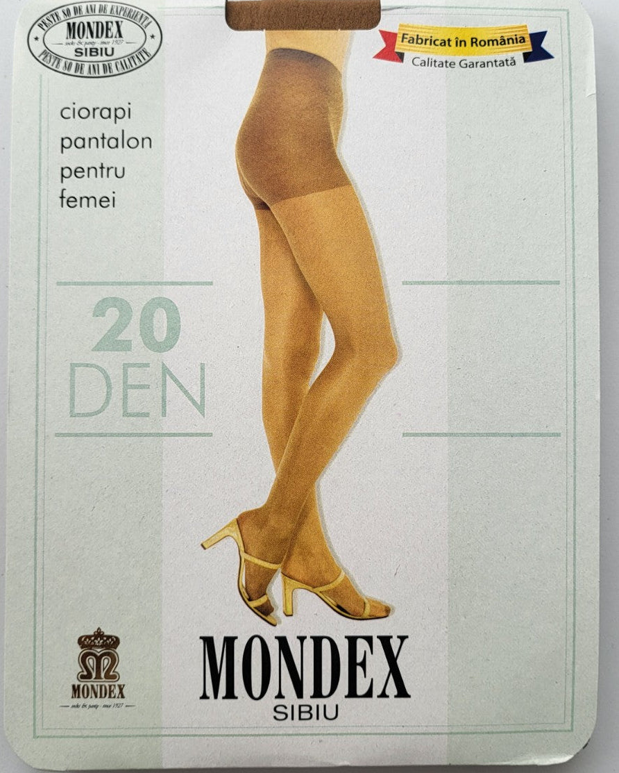 Ciorapi Pantalon cu Clin/Bazon și Vârf Întărit – 20 DEN – Mondex Sibiu