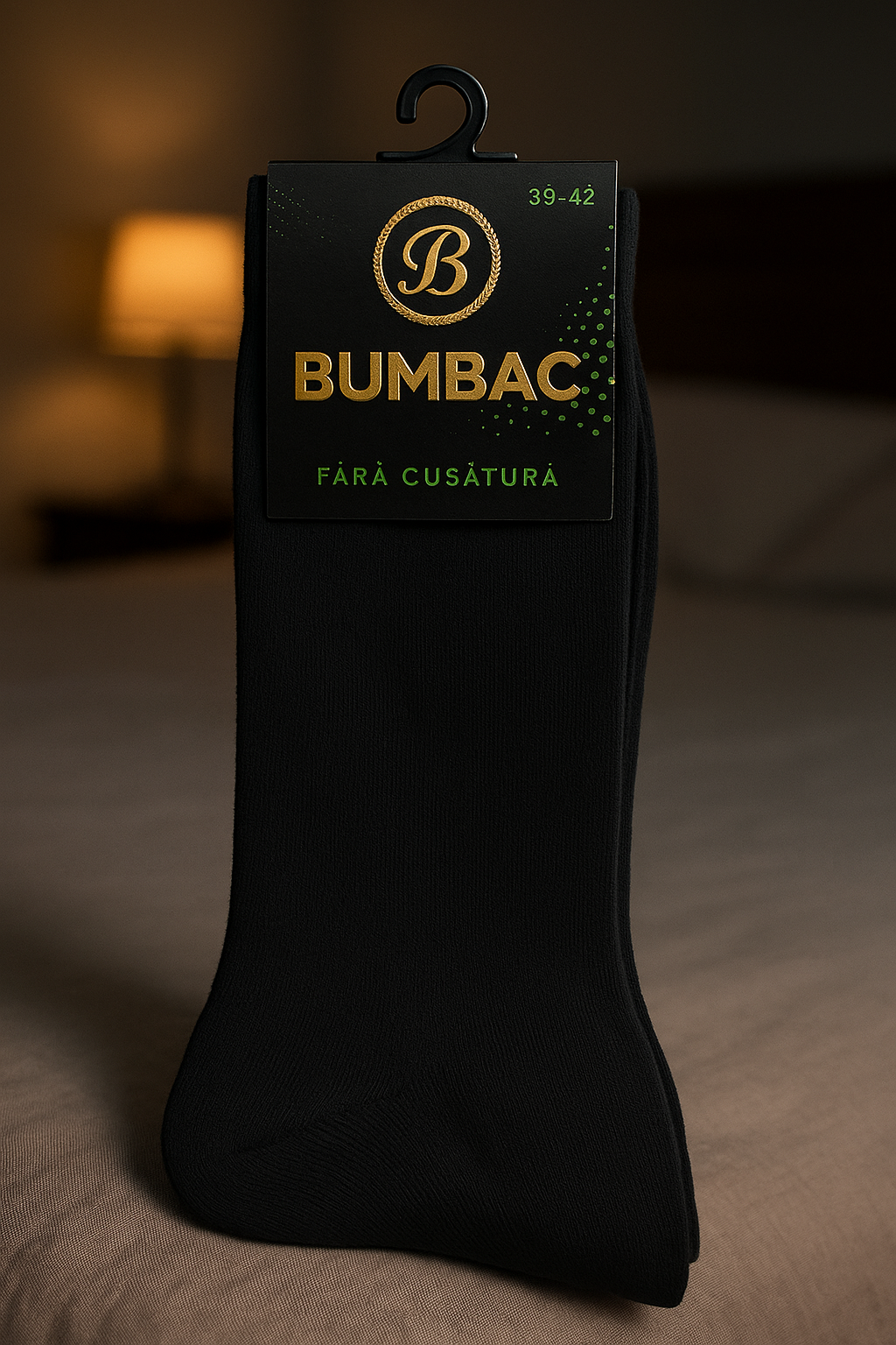 Șosete lungi bărbătești fără cusătură, din bumbac