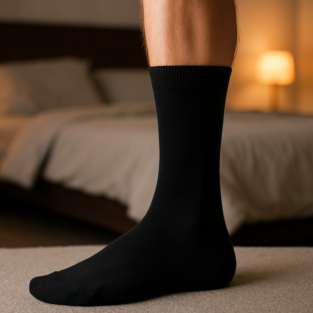 Șosete lungi bărbătești fără cusătură, din bumbac