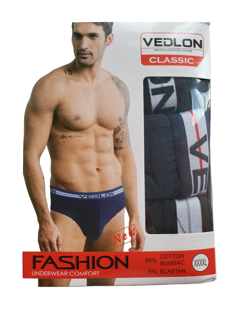 Set 3 bucăți Chiloți Bărbați Vedlon